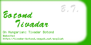 botond tivadar business card